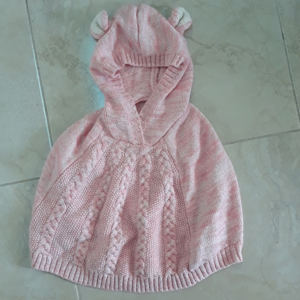 Cute girl toddler poncho